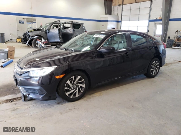 2017 Honda Civic Sedan EX with VIN 19XFC2F78HE205800, listed as a Copart auction lot 49428755 with 147,480 mi miles and Salvage Title. Bid and sale history available at carsss.com. Image 1.