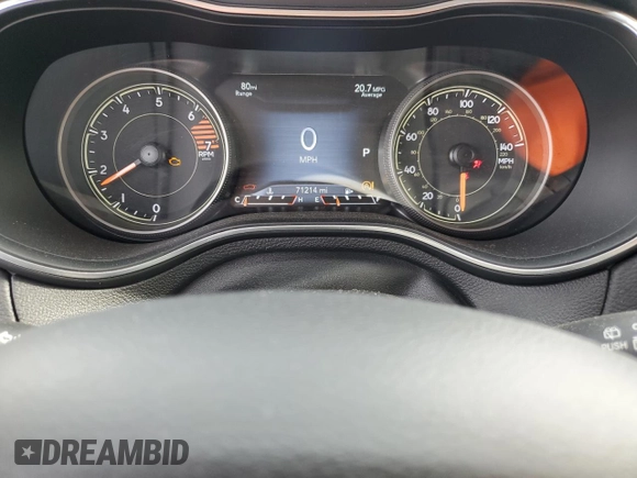 2020 Jeep Cherokee Limited with VIN 1C4PJLDB1LD653877, listed as a Copart auction lot 55605405 with 71,214 mi miles and Salvage title. Bid and sale history available at DreamBid. Image 9.
