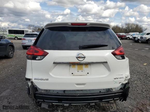 2020 Nissan Rogue SV with VIN JN8AT2MVXLW114025, listed as a Copart auction lot 49346225 with 45,434 mi miles and Salvage Title. Bid and sale history available at carsss.com. Image 6.