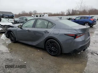 2023 Lexus IS with VIN JTHAP1D25P5002842, listed as a Copart auction lot 42609185 with 17,424 mi miles and Salvage Title. Bid and sale history available at carsss.com. Image 2.