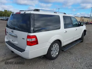 2011 Ford Expedition EL Limited with VIN 1FMJK2A59BEF05119, listed as a IAAI auction lot 40565102 with 216,751 mi miles. Bid and sale history available at carsss.com. Image 4.