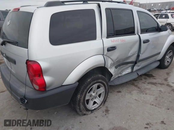 2006 Dodge Durango SXT with VIN 1D4HB38N86F121320, listed as a IAAI auction lot 42427186 with 195,607 mi miles and . Bid and sale history available at DreamBid. Image 4.