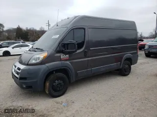 2018 Ram ProMaster Cargo Van with VIN 3C6TRVCG5JE133801, listed as a Copart auction lot 86289424 with 0 mi miles and Salvage Title. Bid and sale history available at carsss.com. Image 1.