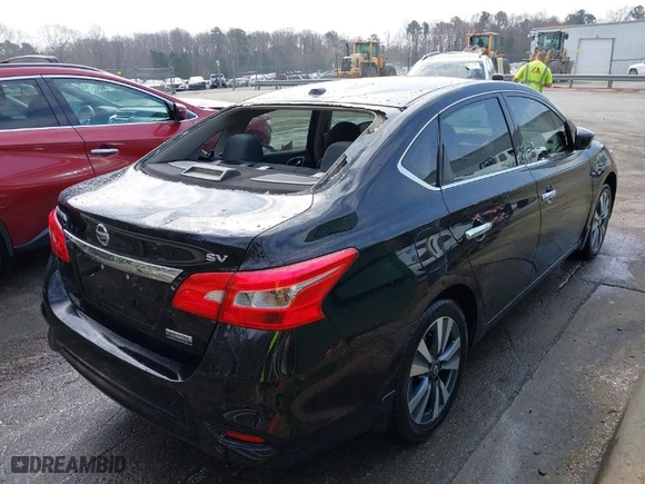 2019 Nissan Sentra S with VIN 3N1AB7AP4KY428216, listed as a IAAI auction lot 41846734 with 123,397 mi miles. Bid and sale history available at carsss.com. Image 4.