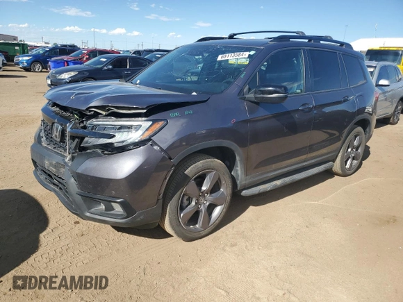 2020 Honda Passport Touring with VIN 5FNYF8H93LB011244, listed as a Copart auction lot 68113584 with 31,232 mi miles and Salvage Title. Bid and sale history available at carsss.com. Image 1.