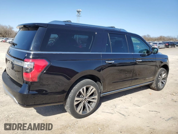 2021 Ford Expedition Max Platinum with VIN 1FMJK1MT1MEA01977, listed as a Copart auction lot 48873765 with 47,820 mi miles and Clean title. Bid and sale history available at DreamBid. Image 3.