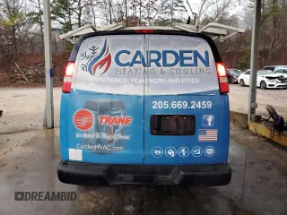 2015 Chevrolet Express Cargo with VIN 1GCWGFCF9F1276785, listed as a Copart auction lot 44939555 with 216,253 mi miles and Salvage title. Bid and sale history available at DreamBid. Image 6.