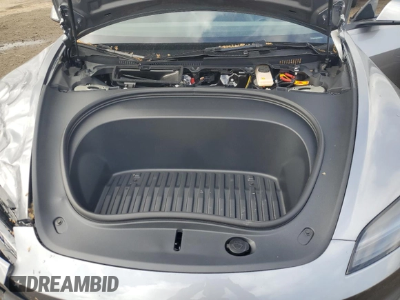 2025 Tesla Model 3 Long Range with VIN 5YJ3E1EAXSF980461, listed as a Copart auction lot 51093215 with 225 mi miles and Salvage title. Bid and sale history available at DreamBid. Image 13.
