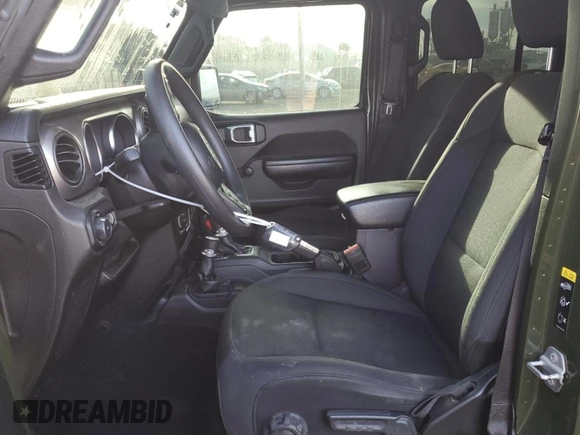 2021 Jeep Wrangler Unlimited Willys with VIN 1C4HJXDM0MW655574, listed as a Copart auction lot 82288524 with 34,986 mi miles and Salvage title. Bid and sale history available at DreamBid. Image 7.