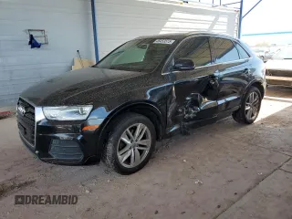 2016 Audi Q3 Premium Plus with VIN WA1EFCFS2GR021754, listed as a Copart auction lot 46453515 with 116,818 mi miles and Salvage Title. Bid and sale history available at carsss.com. Image 1.