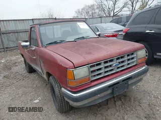 1991 Ford Ranger XL with VIN 1FTCR10U2MUB42036, listed as a IAAI auction lot 41072762 with 52,155 mi miles. Bid and sale history available at carsss.com. Image 1.