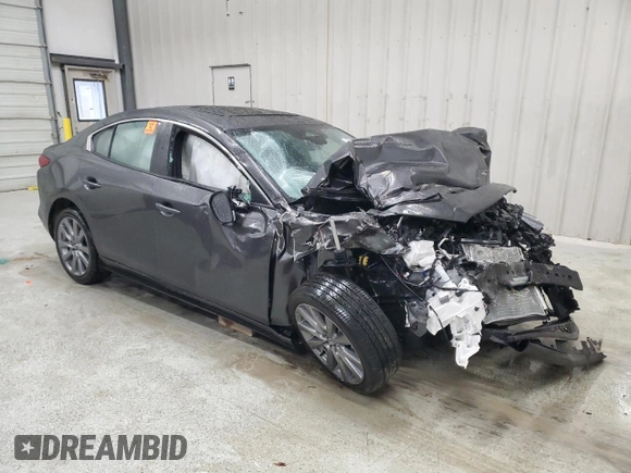 2025 Mazda 3 S Preferred with VIN JM1BPACM0S1761214, listed as a Copart auction lot 88266015 with Not Provided miles and Salvage Title. Bid and sale history available at DreamBid. Image 4.