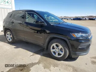 2024 Jeep Compass Sport with VIN 3C4NJDAN1RT594604, listed as a Copart auction lot 52639225 with 27,316 mi miles and Clean Title. Bid and sale history available at carsss.com. Image 4.