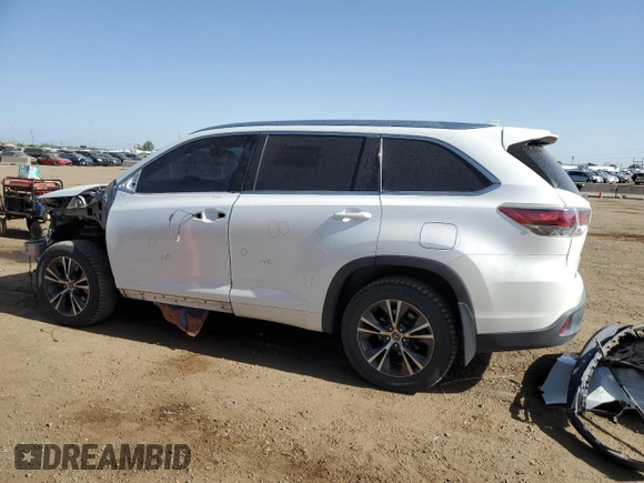 2016 Toyota Highlander XLE z VIN 5TDJKRFH4GS246539, wystawiony jako Copart lot #56583125 z przebiegiem 158 537 mil mil oraz Szkoda całkowita • Salvage title. Historia ofert i sprzedaży dostępna na DreamBid. Obrazek 2.