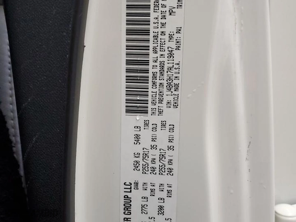 2010 Jeep Wrangler Unlimited Sport with VIN 1J4BA3H17AL119047, listed as a Copart auction lot 45761095 with 137,073 mi miles and Salvage Title. Bid and sale history available at carsss.com. Image 14.