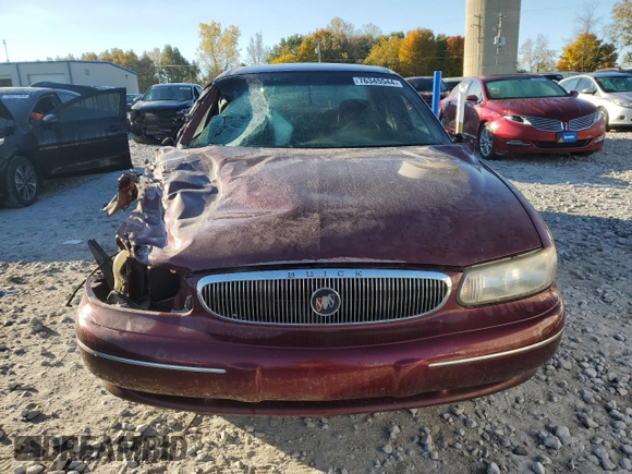 1998 Buick Century Limited with VIN 2G4WY52M3W1590655, listed as a Copart auction lot 76345544 with 0 mi miles and Clean Title. Bid and sale history available at carsss.com. Image 5.