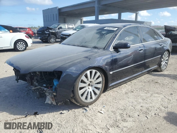 2006 Audi A8 4.2L z VIN WAUML44E96N025915, wystawiony jako Copart lot #44842395 z przebiegiem Nie podano mil oraz Nie do naprawy • Non repairable. Historia ofert i sprzedaży dostępna na DreamBid. Obrazek 1.