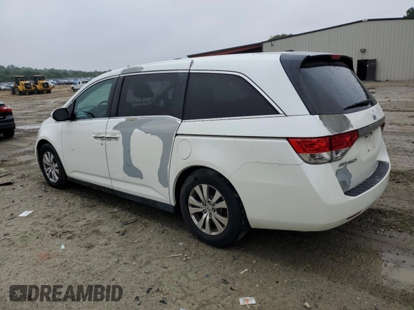 2014 Honda Odyssey EX-L with VIN 5FNRL5H63EB079306, listed as a Copart auction lot 57170635 with 256,140 mi miles and Clean title. Bid and sale history available at DreamBid. Image 2.