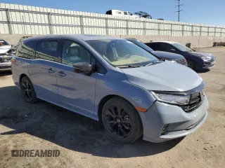 2023 Honda Odyssey Sport with VIN 5FNRL6H77PB052532, listed as a Copart auction lot 50596275 with 23,457 mi miles and Salvage Title. Bid and sale history available at carsss.com. Image 4.