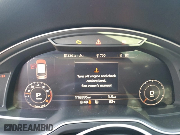 2018 Audi Q7 Premium Plus z VIN WA1LAAF74JD004058, wystawiony jako Copart lot #57092425 z przebiegiem 116 995 mil mil oraz Czysty tytuł • Clean title. Historia ofert i sprzedaży dostępna na DreamBid. Obrazek 9.