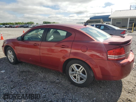 2008 Dodge Avenger SXT with VIN 1B3LC56KX8N299636, listed as a Copart auction lot 53743195 with 116,924 mi miles and Salvage Title. Bid and sale history available at DreamBid. Image 2.