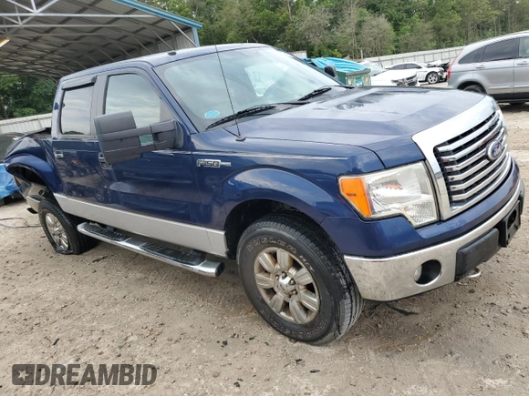 2010 Ford F-150 XL with VIN 1FTFW1EV1AFB61006, listed as a Copart auction lot 55947645 with 111,237 mi miles and Salvage title. Bid and sale history available at DreamBid. Image 4.