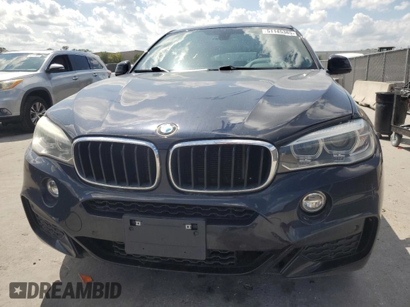 2016 BMW X6 sDrive35i with VIN 5UXKU0C56G0F92875, listed as a Copart auction lot 51145385 with 71,231 mi miles and Clean Title. Bid and sale history available at carsss.com. Image 5.