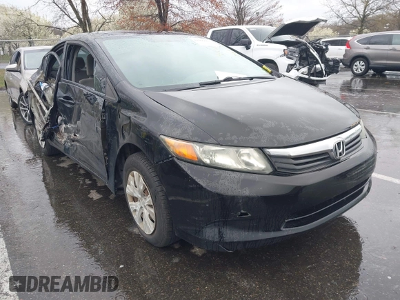 2012 Honda Civic LX with VIN 2HGFB2F5XCH605230, listed as a IAAI auction lot 41999663 with 221,815 mi miles and . Bid and sale history available at DreamBid. Image 1.