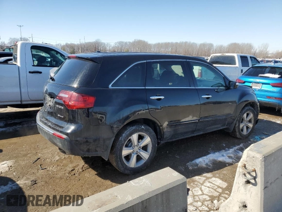 2010 Acura MDX with VIN 2HNYD2H20AH525401, listed as a Copart auction lot 46306295 with 196,796 mi miles and Salvage Title. Bid and sale history available at carsss.com. Image 3.