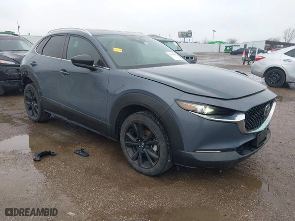2022 Mazda CX-30 2.5 S Preferred Package with VIN 3MVDMBCL4NM422122, listed as a IAAI auction lot 41598588 with 52,837 mi miles. Bid and sale history available at carsss.com. Image 1.