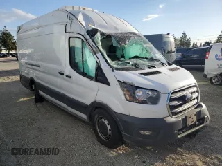 2020 Ford Transit Cargo with VIN 1FTBW3X80LKA53908, listed as a Copart auction lot 46186845 with Not Provided miles and Salvage Title. Bid and sale history available at DreamBid. Image 4.