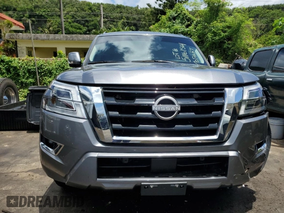 2023 Nissan Armada SV with VIN JN8AY2ACXP9180180, listed as a Copart auction lot 66499514 with Not Provided miles and Salvage Title. Bid and sale history available at carsss.com. Image 5.