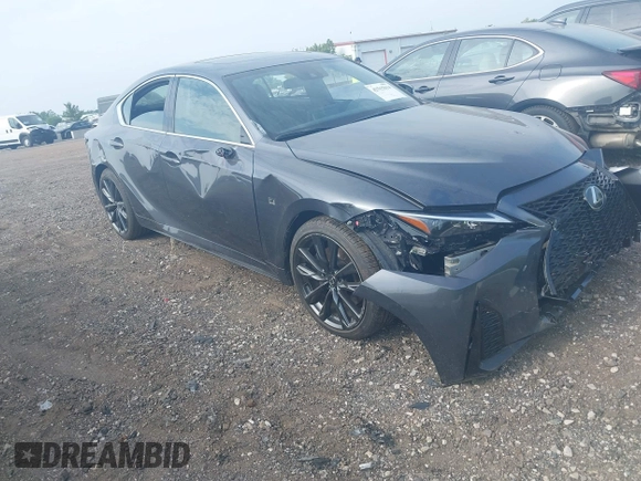2024 Lexus IS 350 F Sport with VIN JTHBZ1E21R5036891, listed as a IAAI auction lot 42515614 with 6,904 mi miles and . Bid and sale history available at DreamBid. Image 1.