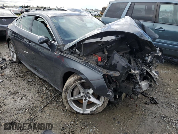 2018 Audi A5 Sportback Premium Plus with VIN WAUENCF59JA063036, listed as a Copart auction lot 41393594 with Not Provided miles. Bid and sale history available at carsss.com. Image 4.