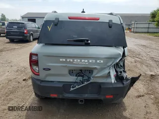 2021 Ford Bronco Sport Big Bend with VIN 3FMCR9B68MRA76222, listed as a Copart auction lot 59886425 with 41,311 mi miles and Clean title. Bid and sale history available at DreamBid. Image 6.