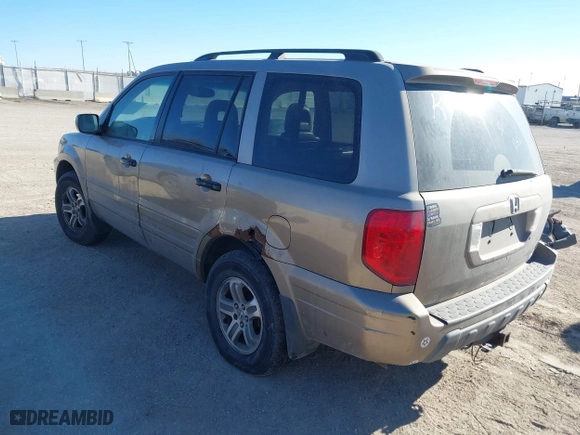 2003 Honda Pilot EX with VIN 2HKYF18563H604120, listed as a IAAI auction lot 41297222 with 248,748 mi miles. Bid and sale history available at carsss.com. Image 3.