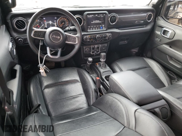 2023 Jeep Wrangler Sahara with VIN 1C4HJXEN2PW575544, listed as a Copart auction lot 89291005 with 27,198 mi miles and Salvage Title. Bid and sale history available at carsss.com. Image 8.