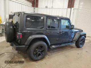 2022 Jeep Wrangler Unlimited Sport with VIN 1C4HJXDN9NW264238, listed as a Copart auction lot 87304774 with 33,217 mi miles and Salvage Title. Bid and sale history available at DreamBid. Image 3.