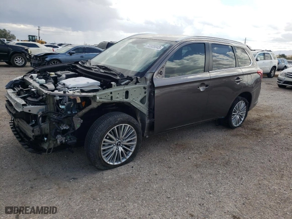 2019 Mitsubishi Outlander PHEV SEL with VIN JA4J24A5XKZ056553, listed as a Copart auction lot 72335043 with 16,894 mi miles. Bid and sale history available at carsss.com. Image 1.