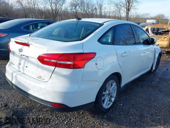 2016 Ford Focus SE with VIN 1FADP3F28GL348103, listed as a IAAI auction lot 41185718 with 69,256 mi miles. Bid and sale history available at carsss.com. Image 4.