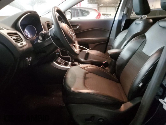 2021 Jeep Compass Latitude with VIN 3C4NJDBB4MT575641, listed as a Copart auction lot 50265635 with 29,347 mi miles and Salvage title. Bid and sale history available at DreamBid. Image 7.