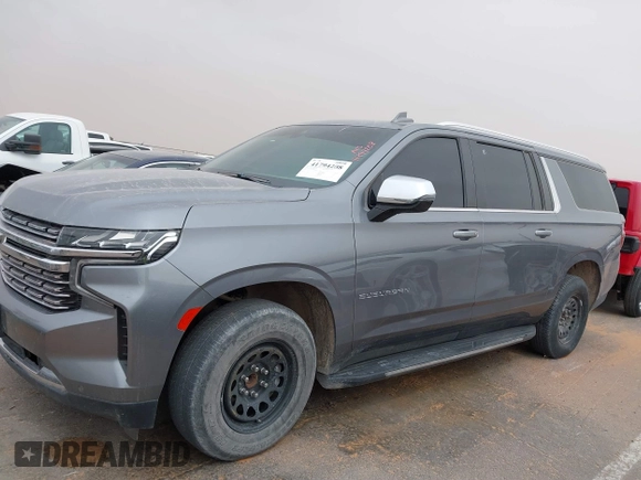 2022 Chevrolet Suburban Premier with VIN 1GNSCFKD8NR186674, listed as a IAAI auction lot 41794208 with 63,541 mi miles and . Bid and sale history available at DreamBid. Image 14.