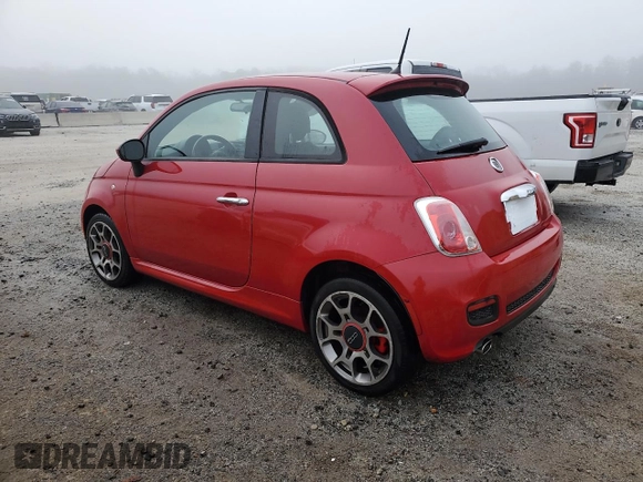 2014 FIAT 500 Sport with VIN 3C3CFFBR9ET293017, listed as a Copart auction lot 48954495 with 108,270 mi miles and Clean Title. Bid and sale history available at carsss.com. Image 2.