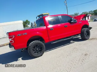 2018 Ford F-150 XL with VIN 1FTEW1E53JFA02130, listed as a IAAI auction lot 41769332 with 186,681 mi miles. Bid and sale history available at carsss.com. Image 4.