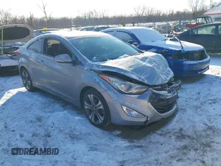 2013 Hyundai Elantra Coupe SE with VIN KMHDH6AE8DU009840, listed as a IAAI auction lot 41409231 with 176,445 mi miles. Bid and sale history available at carsss.com. Image 1.