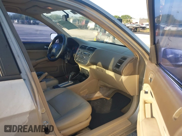 2003 Honda Civic EX with VIN 2HGES26703H605041, listed as a IAAI auction lot 41973846 with 210,042 mi miles. Bid and sale history available at carsss.com. Image 5.