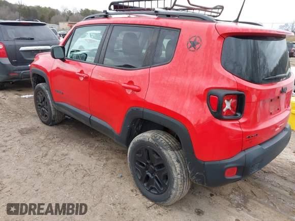 2018 Jeep Renegade Upland z VIN ZACCJBAB2JPH99054, wystawiony jako IAAI lot #41315646 z przebiegiem 100 710 mil mil oraz . Historia ofert i sprzedaży dostępna na DreamBid. Obrazek 3.