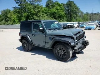 2024 Jeep Wrangler Sport S с VIN 1C4PJXAG8RW352284, выставлен на аукционе Copart как лот 52002625 с пробегом 1 403 миль миль и Списание • Salvage title. История ставок и продаж доступна на DreamBid. Изображение 12.