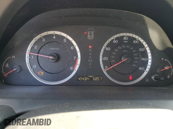 2010 Honda Accord EX with VIN 1HGCP2F72AA010356, listed as a Copart auction lot 62954745 with 404,084 mi miles and Salvage title. Bid and sale history available at DreamBid. Image 9.