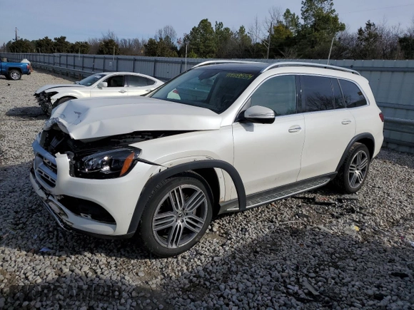 2020 Mercedes-Benz GLS 450 with VIN 4JGFF5KE3LA075672, listed as a Copart auction lot 41018854 with 57,006 mi miles and . Bid and sale history available at DreamBid. Image 1.